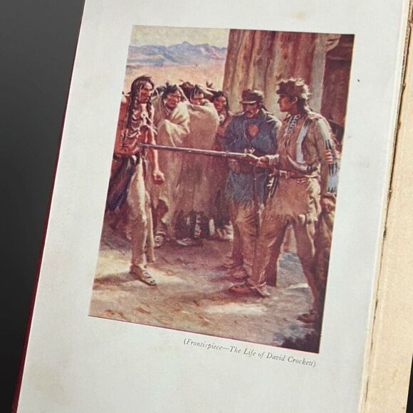 Antique 1902 Life of David Crockett by E. A. Brainerd Hard Cover Book - Picture 2 of 16